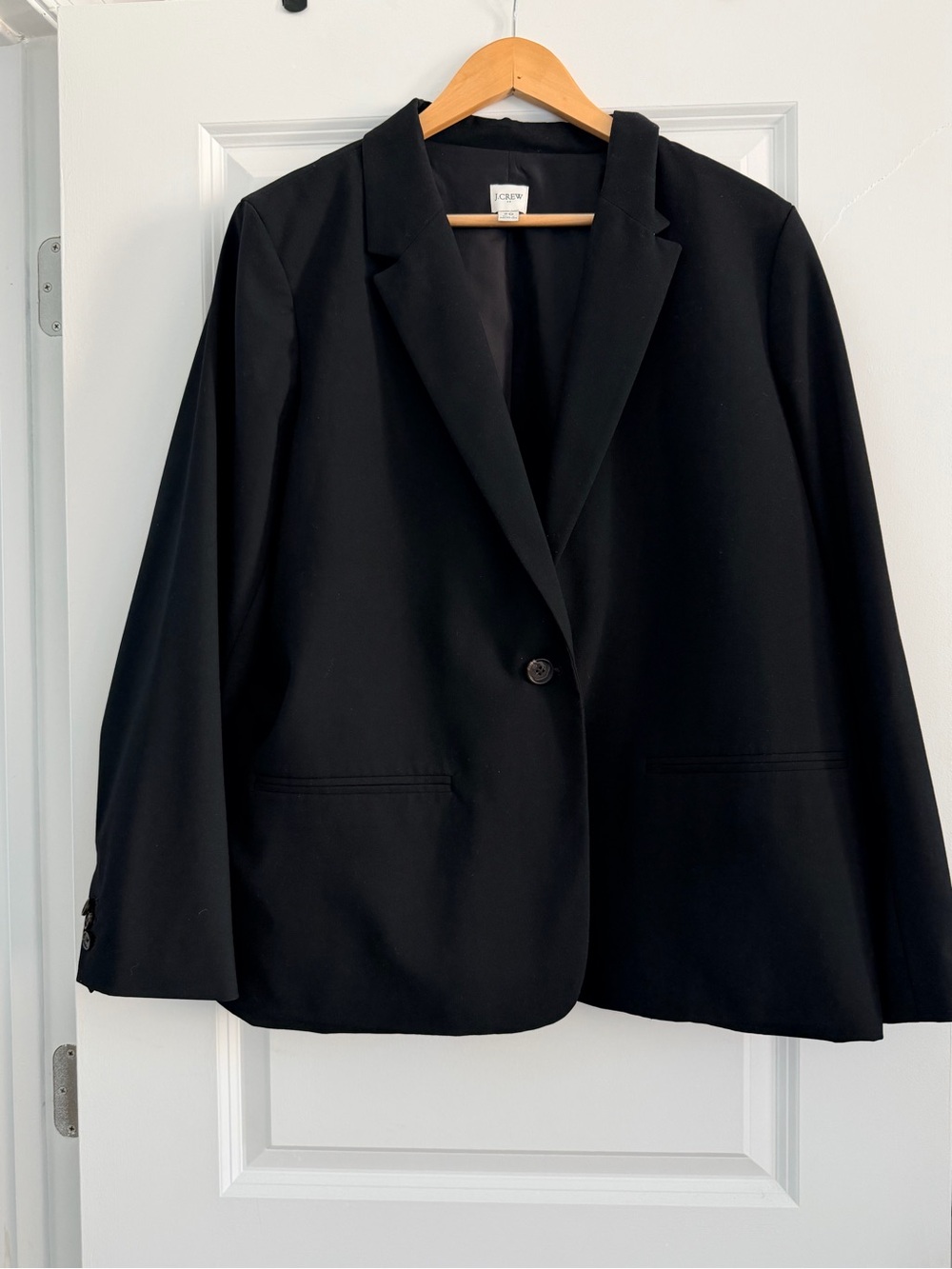 J. Crew Women's Black Single-Button Blazer